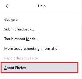click-on-about-firefox إصلاح Firefox قيد التشغيل بالفعل