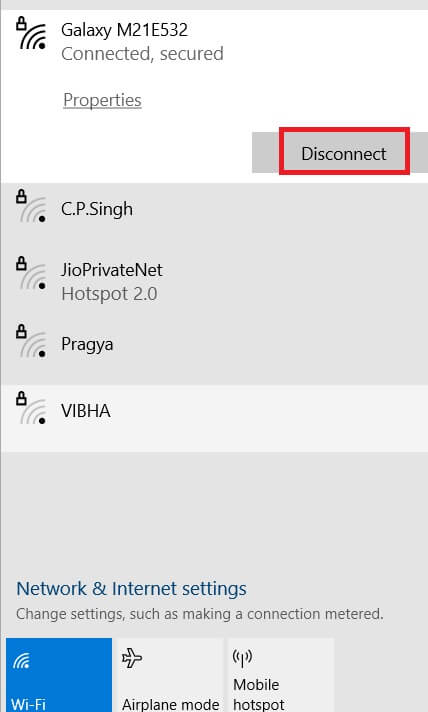click-on-disconnect-1 إصلاح خطأ اتصال الشبكة 0x00028002