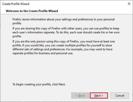 click-on-next إصلاح Firefox قيد التشغيل بالفعل