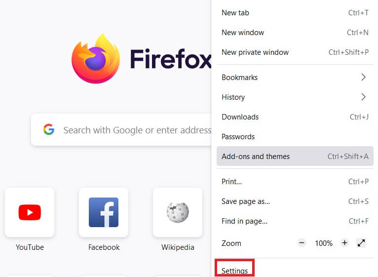 click-on-settings-12 إصلاح Firefox قيد التشغيل بالفعل