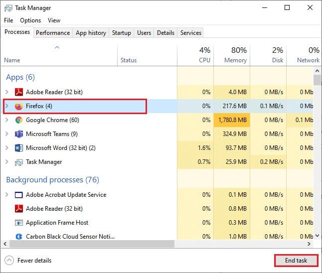 click-on-the-processes-tab-and-select-the-firefox إصلاح Firefox قيد التشغيل بالفعل