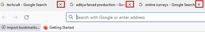 close-the-tabs-in-the-firefox-browser-by-clicking إصلاح عدم استجابة Firefox
