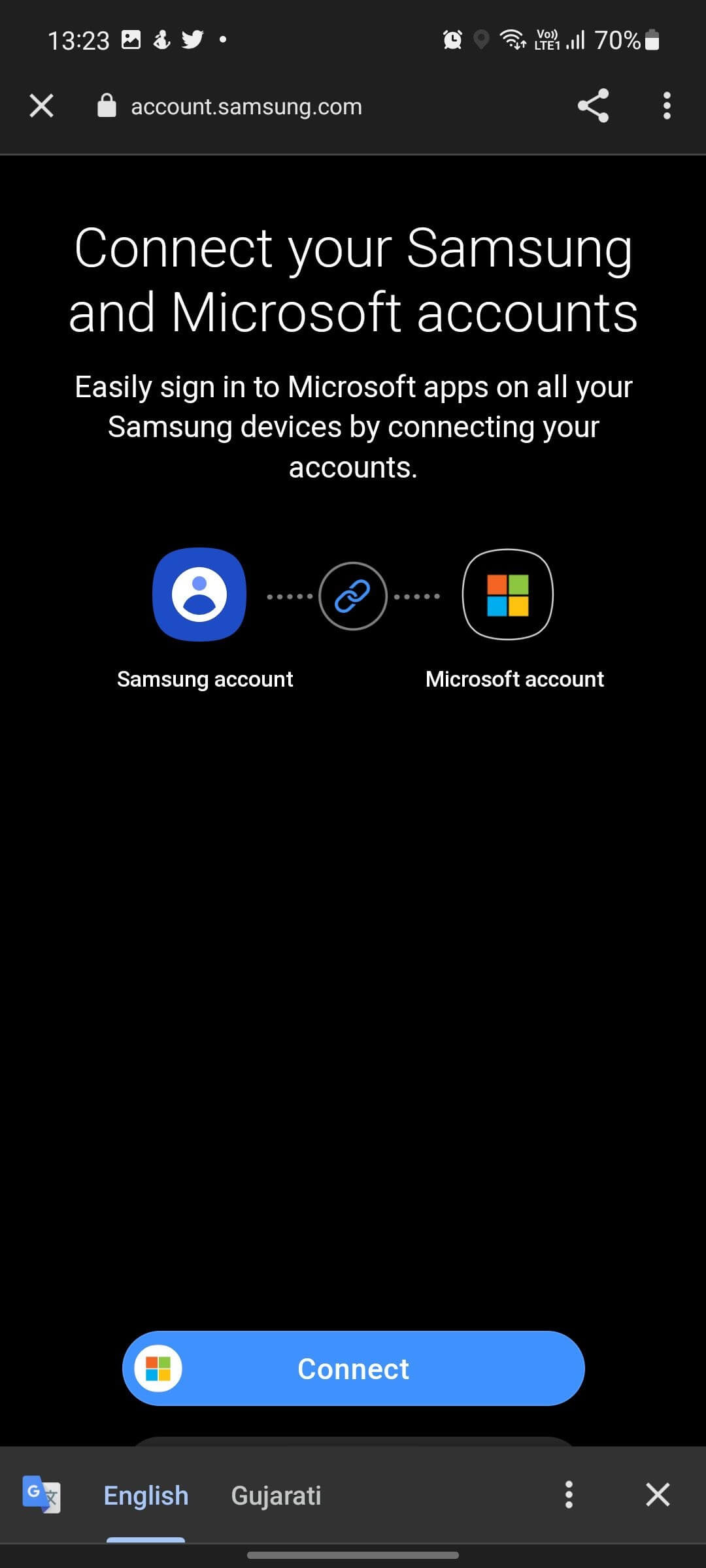 connect-samsung-account-to-microsoft-1 كيفية استرداد الصور المحذوفة من هواتف Samsung Galaxy