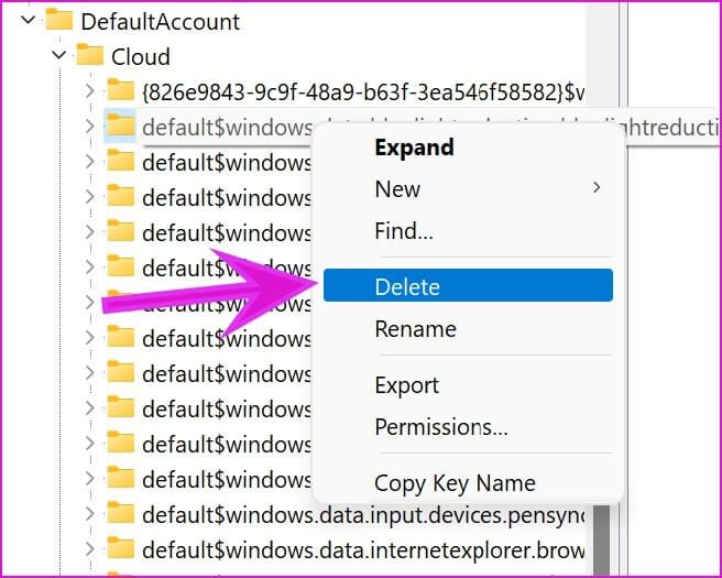 delete-folder-fix-night-light-not-working-on-windows-11 أفضل 8 طرق لإصلاح عدم عمل الإضاءة الليلية في Windows 11