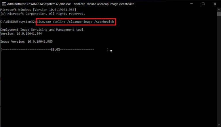 dism-exe-online-cleanup-image-scanhealth-dism-768x444-2 إصلاح خطأ 0x8007000d في تحديث Windows