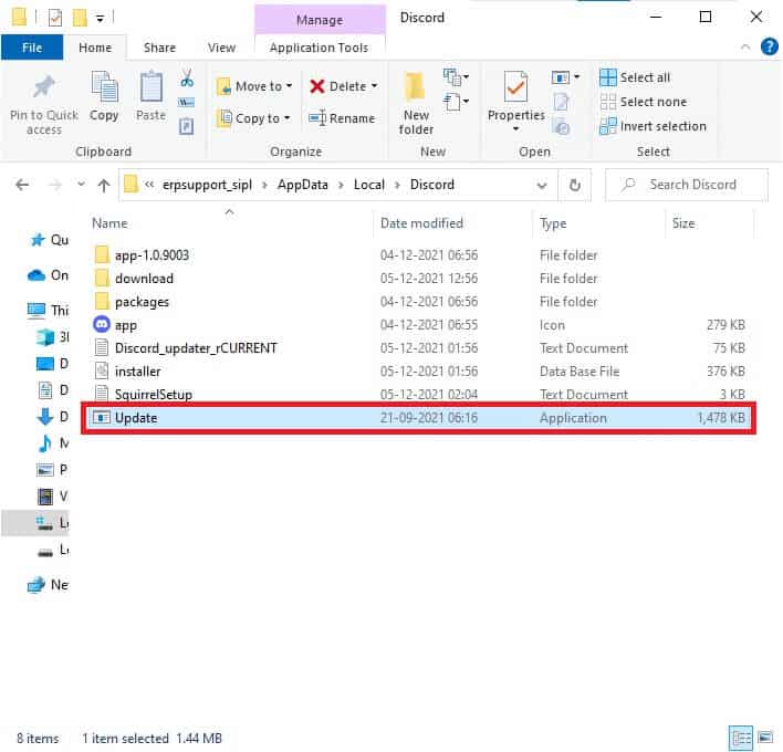double-click-to-run-the-update-application-and-wai كيفية إصلاح مشكلة تأخر مشاركة شاشة Discord