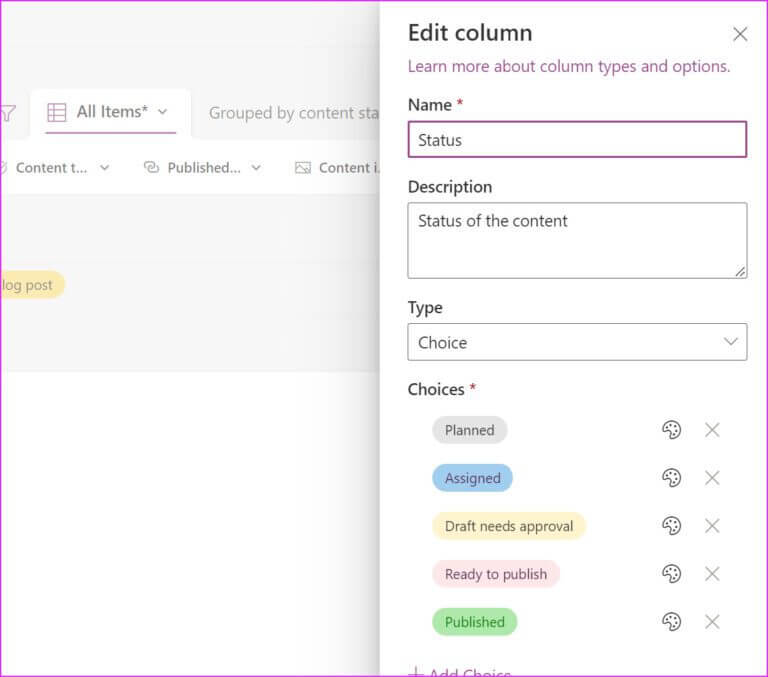 edit-column-microsoft-lists-tips-768x677-1 أفضل 10 نصائح وحيل في قوائم Microsoft لاستخدامها بكفاءة