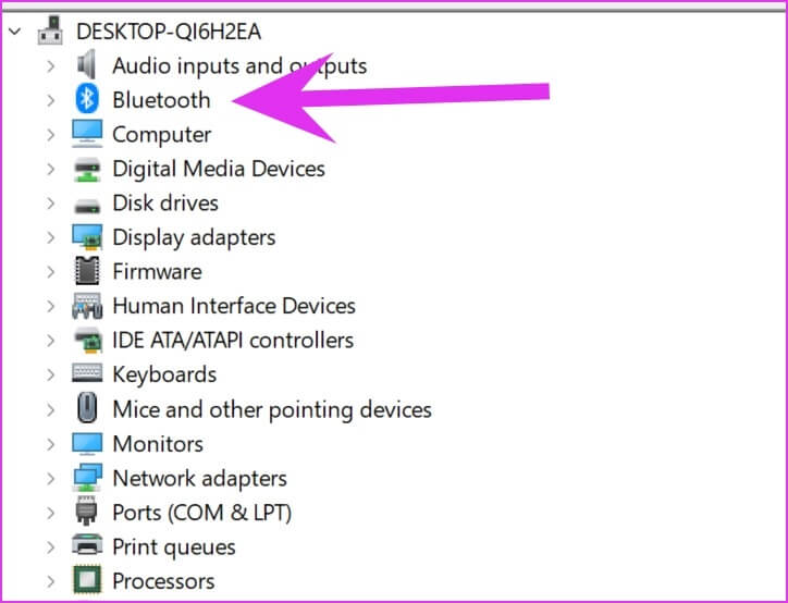 expand-bluetooth-menu-Fix-Bluetooth-Mouse-Not-Working-in-Windows-11 أفضل 9 طرق لإصلاح عدم عمل فأرة Bluetooth مع Windows 11