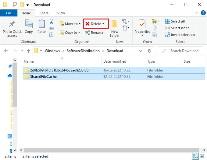 files-inside-download-folder- إصلاح خطأ 0x8007000d في تحديث Windows