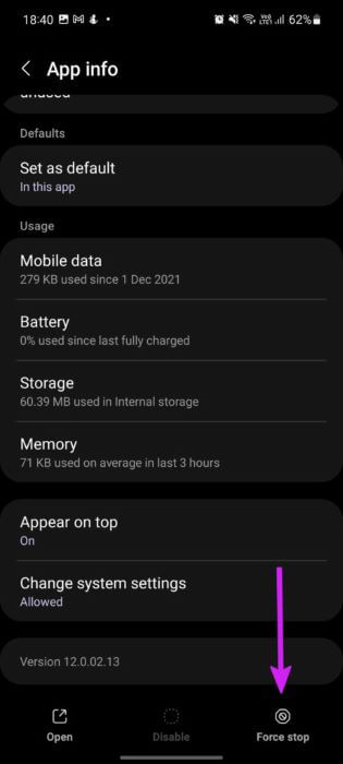 force-stop-camera-461x1024-1 أفضل 9 طرق لإصلاح خطأ فشل الكاميرا في هواتف Samsung Galaxy