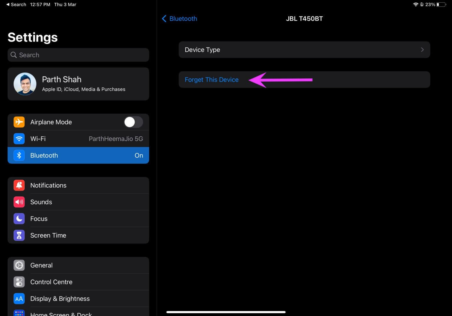 forget-device-fix-Apple-Pencil-not-working-on-iPad-1536x1073-1 أفضل 9 طرق لإصلاح عدم عمل Apple Pencil على iPad
