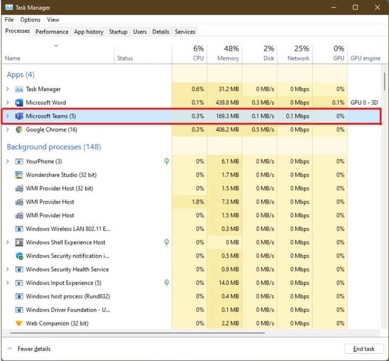 go-to-the-frozen-process-or-task-in-the-topmost-li-768x711-1 كيفية فرض إنهاء برنامج على Windows 11