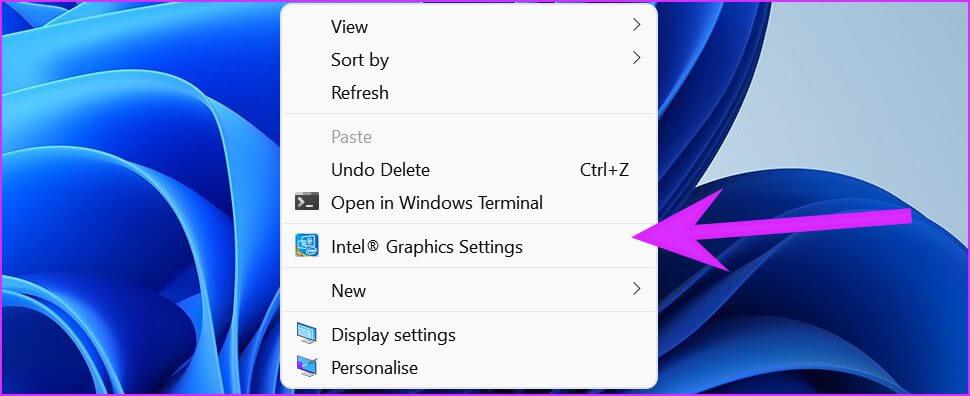 intel-graphics-settings-Fix-Intel-Graphics-Panel-Not-Showing-After-Windows-11-Update إصلاح عدم ظهور Intel Graphics بعد تحديث Windows 11