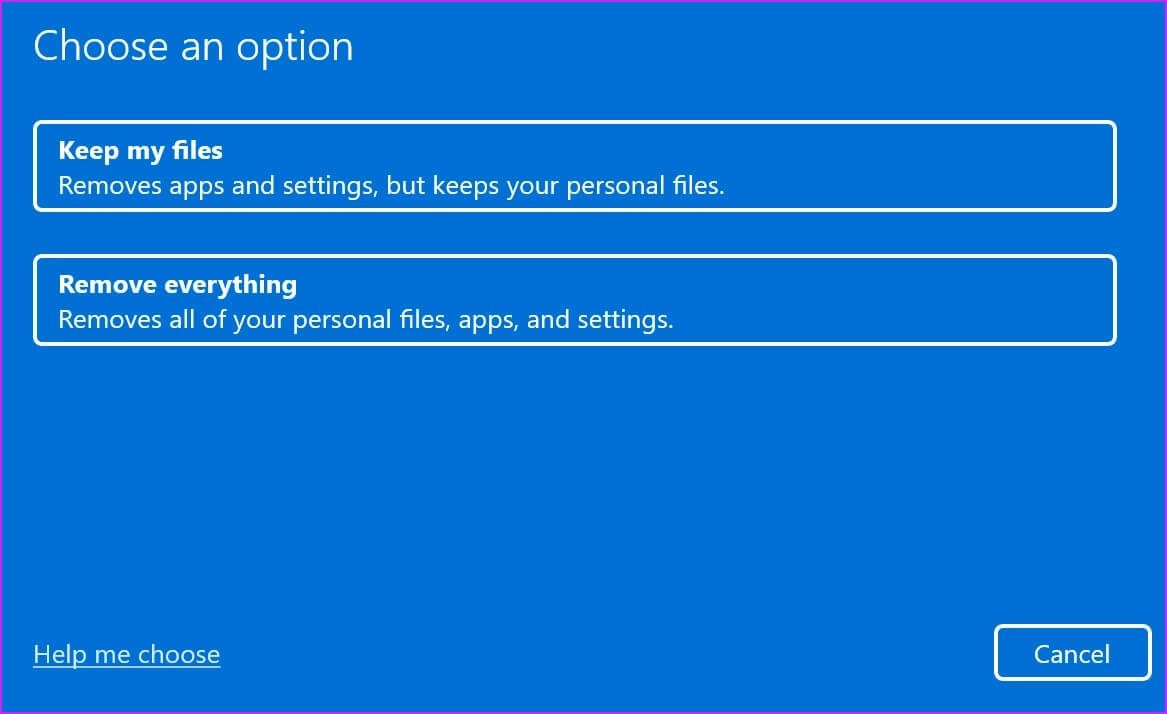 keep-your-files أفضل 7 طرق لإصلاح رسالة الخطأ "نحتاج إلى إصلاح حسابك" على Windows 11