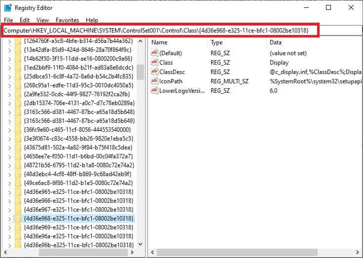 navigate-the-following-path إصلاح عدم عمل سطوع Windows 10