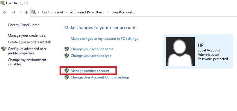 next-click-on-manage-another-accounts-as-shown- كيفية تغيير Chrome كمتصفح افتراضي