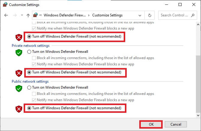 now-check-the-boxes-next-to-the-turn-off-windows كيفية إصلاح مشكلة تأخر مشاركة شاشة Discord