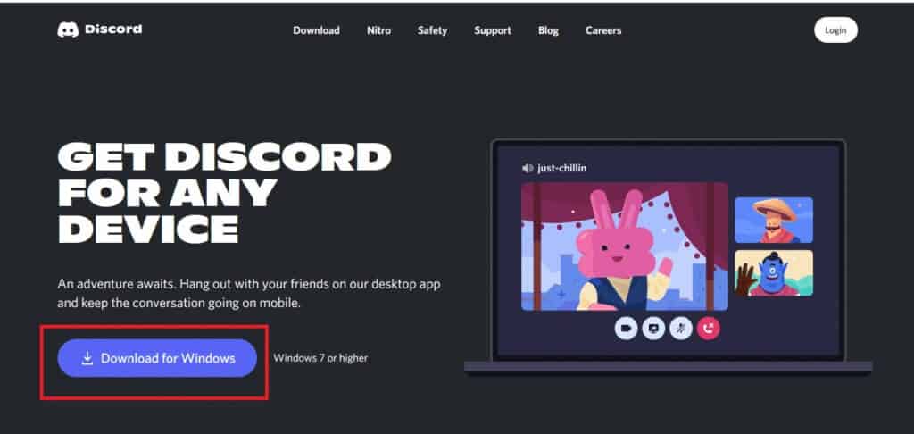 now-go-to-discord-website-and-click-on-download-f-1024x486-1 كيفية إصلاح مشكلة تأخر مشاركة شاشة Discord