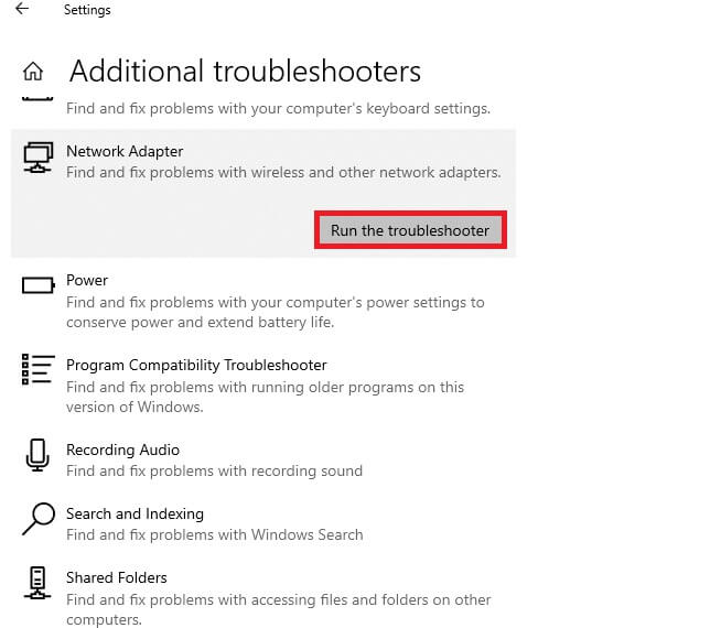 now-select-network-adapter-and-run-the-troublesho-1 إصلاح خطأ اتصال الشبكة 0x00028002