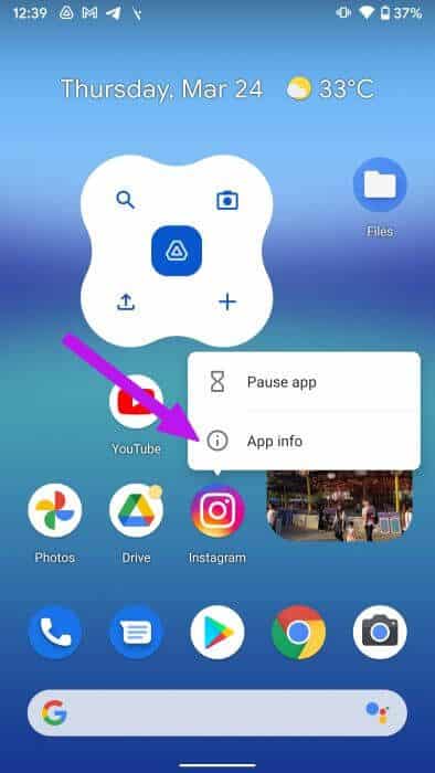 open-app-info أفضل 7 طرق لإصلاح عدم عمل إضافة ملصق Instagram