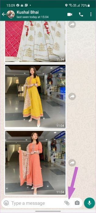 open-attachment-meun أفضل 8 طرق لإصلاح عدم إرسال WhatsApp لمقاطع فيديو على iPhone و Android