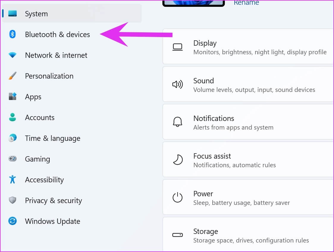 open-bluetooth-and-devices-Fix-Bluetooth-Mouse-Not-Working-in-Windows-11 أفضل 9 طرق لإصلاح عدم عمل فأرة Bluetooth مع Windows 11