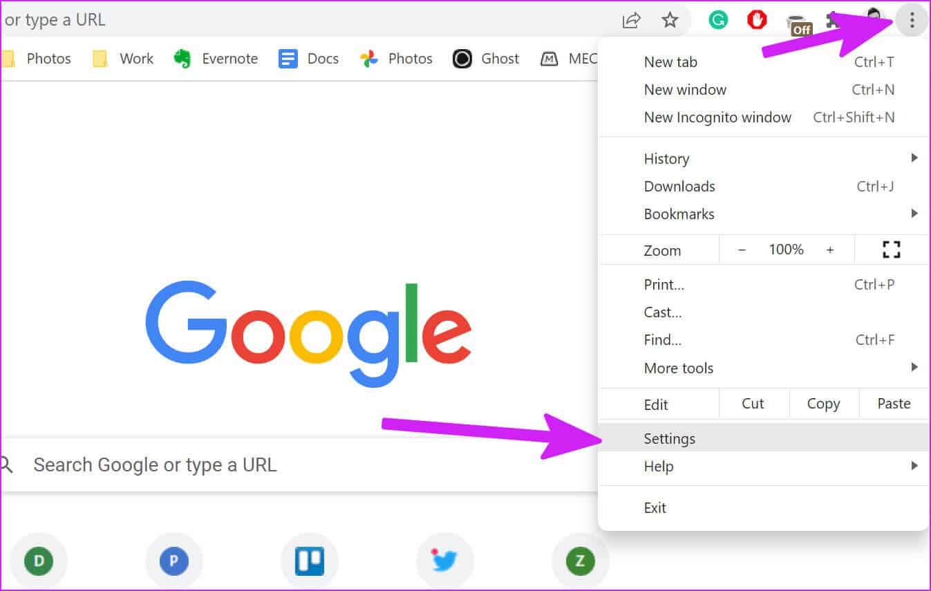 open-chrome-settings-fix-page-crash-in-google-chrome 9 أفضل الطرق لإصلاح خطأ تعطل الصفحة في Google Chrome