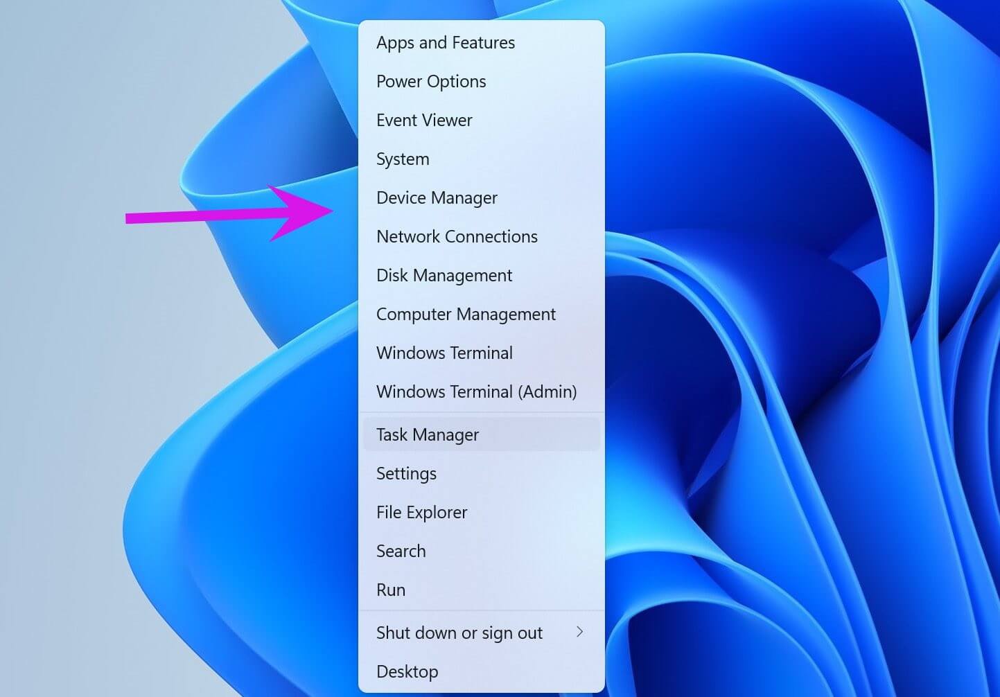 open-device-manager-Fix-Touchscreen-Not-Working-in-Windows-11 أفضل 9 طرق لإصلاح عدم عمل شاشة اللمس في Windows 11