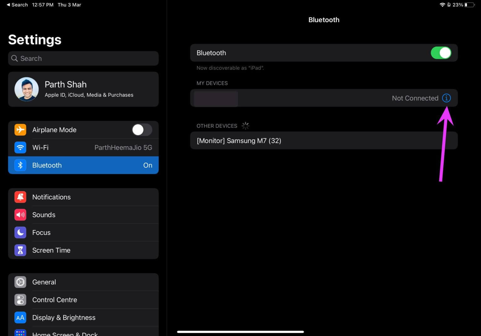 open-info-menu-fix-Apple-Pencil-not-working-on-iPad-1536x1073-1 أفضل 9 طرق لإصلاح عدم عمل Apple Pencil على iPad