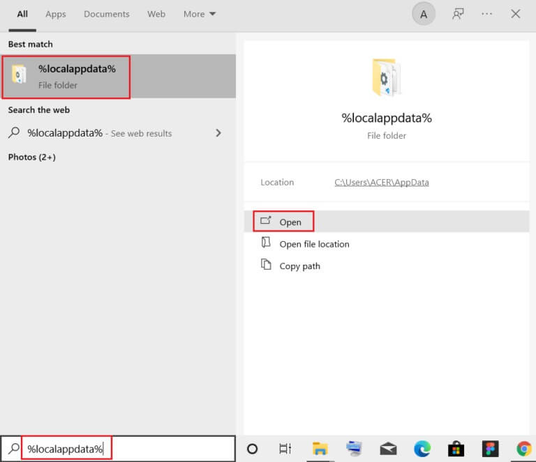 open-localappdata-folder-from-Windows-search-bar-768x663-3 كيفية إلغاء تثبيت Chromium على Windows 10