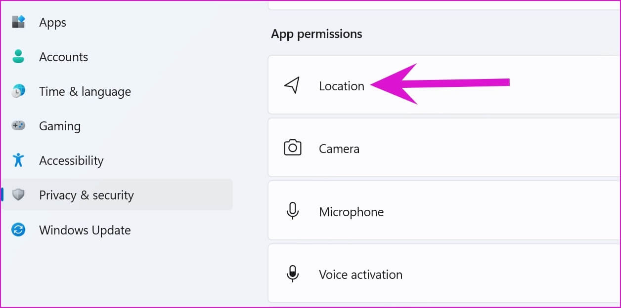 open-location-menu-fix-night-light-not-working-on-windows-11 أفضل 8 طرق لإصلاح عدم عمل الإضاءة الليلية في Windows 11