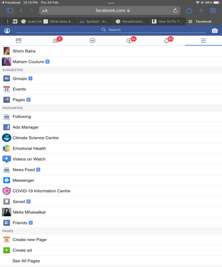 open-news-feed-on-facebook-768x921-2 إصلاح خطأ عدم توفر مرفق Facebook