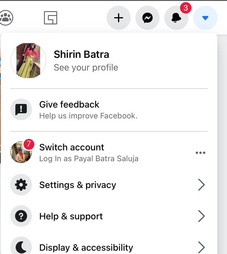open-settings-and-privacy-facebook-1 إصلاح خطأ عدم توفر مرفق Facebook