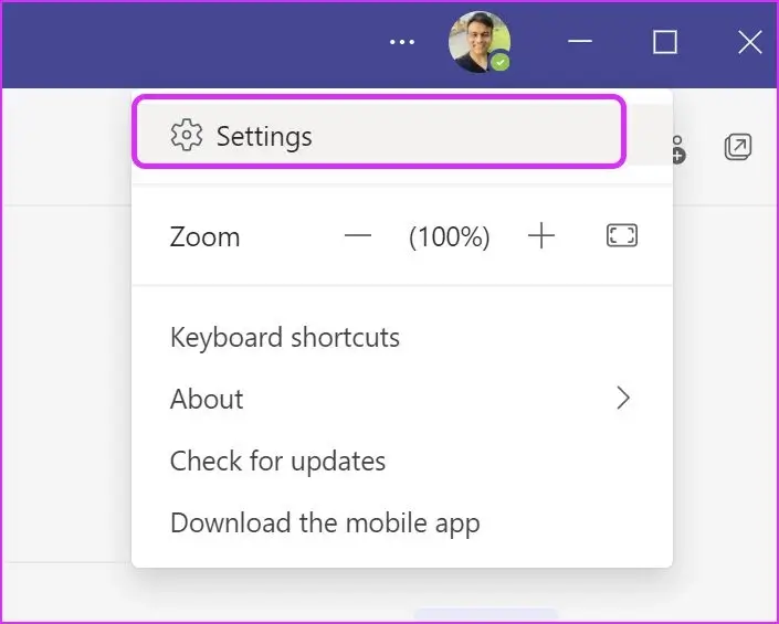 open-teams-settings-Fix-Microsoft-Teams-Not-Displaying-Images-on-Windows أفضل 8 طرق لإصلاح عدم عرض Microsoft Teams للصور على Windows