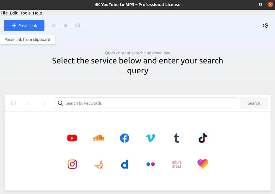 paste-youtube-url-in-4k-youtube-to-mp3_ubuntu كيفية تحويل فيديو YouTube إلى MP3؟ [2025]