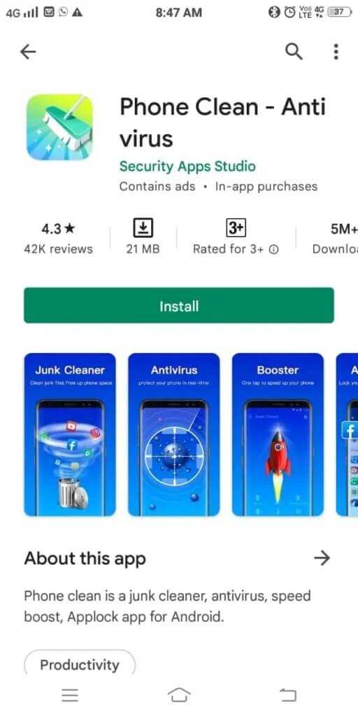 phone-clean-antivirus-512x1024-1 أفضل 8 تطبيقات لتنظيف الهاتف لنظام Android