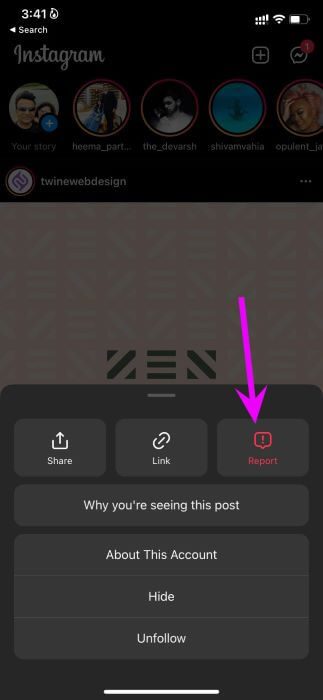 report-instagram-post ماذا يحدث عندما تقوم بالإبلاغ عن شخص ما على Instagram