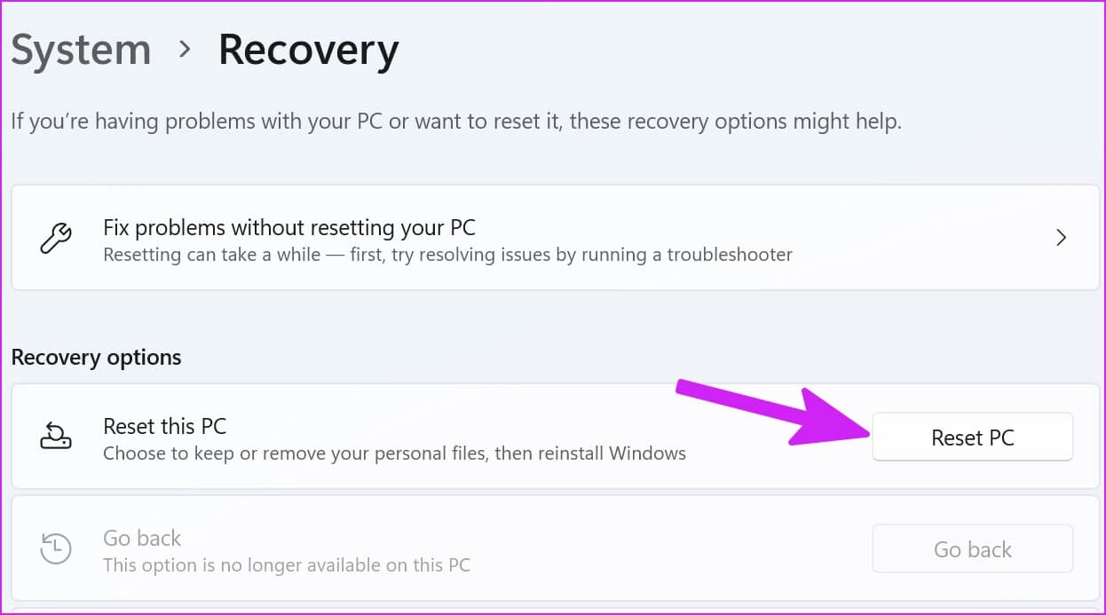 reset-PC-Resolve-We-Need-to-Fix-Your-Account-Message-on-Windows أفضل 7 طرق لإصلاح رسالة الخطأ "نحتاج إلى إصلاح حسابك" على Windows 11