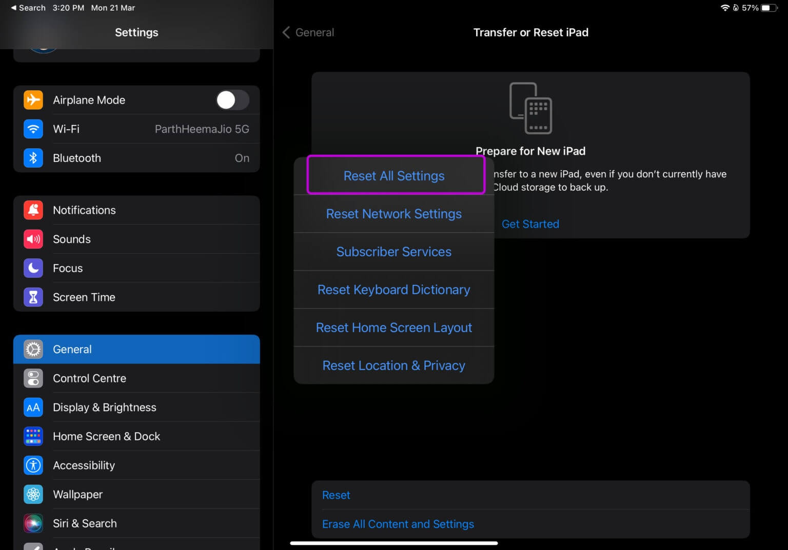 reset-all-settings-fix-microphone-not-working-on-iPad-1536x1073-1 إصلاح عدم عمل الميكروفون على iPad
