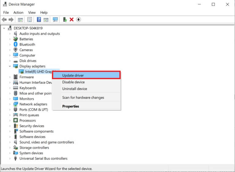 right-click-on-the-driver-and-click-update-driver-7-768x561-1 إصلاح خطأ مستوى 10.0 لميزة DX11