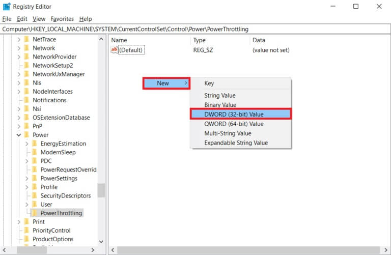 right-click-on-the-empty-area-in-the-right-pane-s-768x501-1 إصلاح الاختناق الحراري للكمبيوتر المحمول