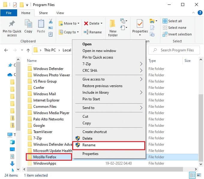 right-click-on-the-mozilla-firefox-folder-and-sele إصلاح عدم استجابة Firefox