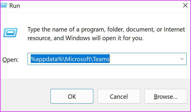 run-menu-Fix-Microsoft-Teams-Not-Displaying-Images-on-Windows أفضل 8 طرق لإصلاح عدم عرض Microsoft Teams للصور على Windows