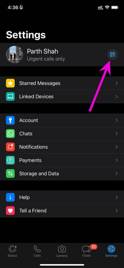 scan-QR-code-on-iPhone-Fix-WhatsApp-Desktop-QR-Code-Not-Loading-or-Working-473x1024-1 أفضل 9 طرق لإصلاح عدم تحميل أو عدم عمل رمز QR في WhatsApp على سطح المكتب