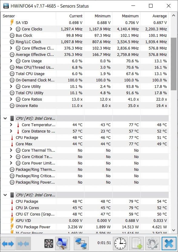 scroll-down-and-check-the-temperature-value-of-the إصلاح الاختناق الحراري للكمبيوتر المحمول
