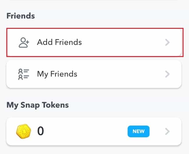 scroll-down-and-tap-add-friends- كيفية المتابعة على Snapchat