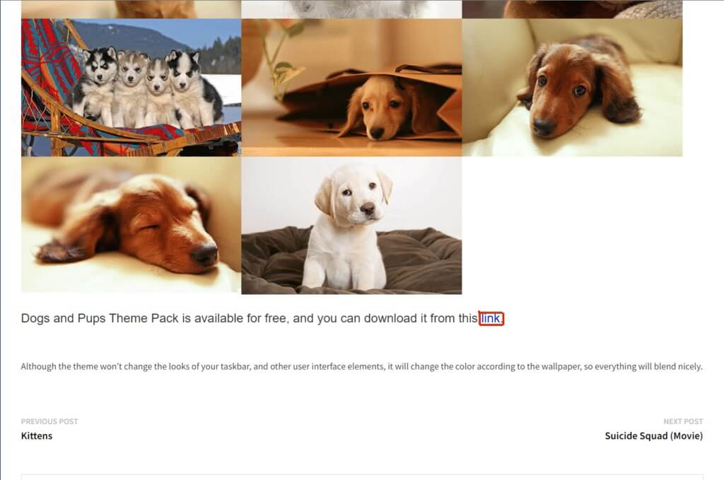 scroll-down-the-page-and-click-on-the-link-button-1024x679-1 أفضل 14 نُسق مجاني لنظام التشغيل Windows 10