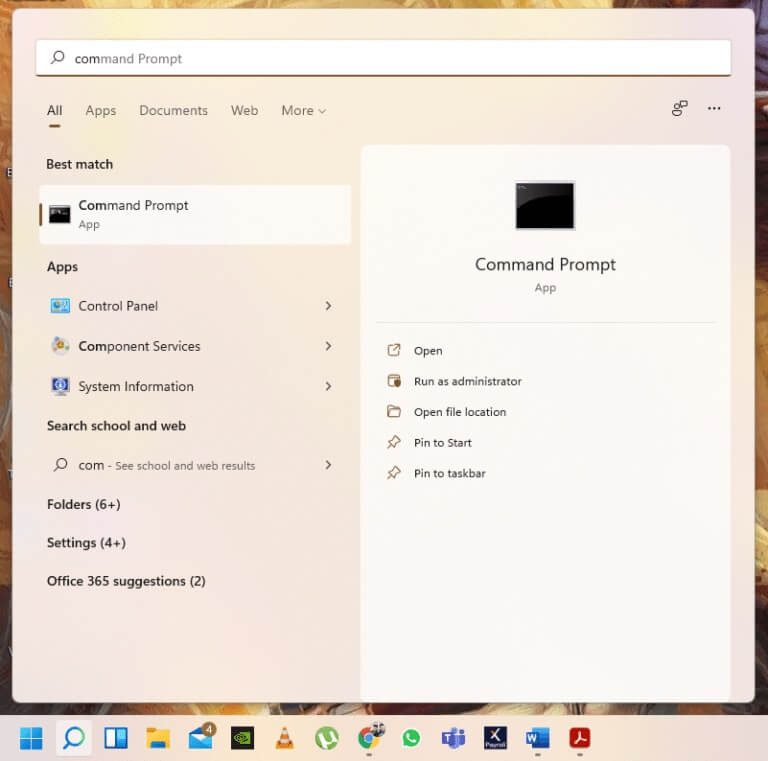 search-command-prompt-through-start-menu-search-an-768x761-1 كيفية فرض إنهاء برنامج على Windows 11
