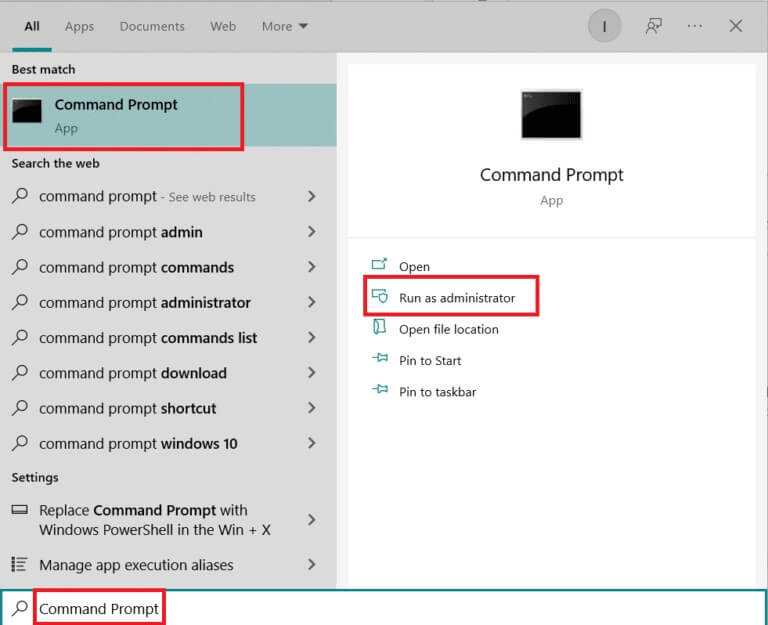 search-for-command-prompt-in-the-windows-search-ba-3-768x625-2 كيفية استكشاف مشكلات اتصال الشبكة وإصلاحها على Windows 10