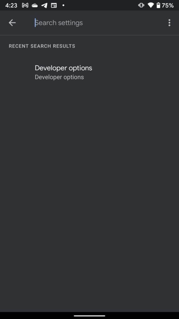 search-for-developer-options-Enable-Dark-Mode-on-Snapchat-on-iPhone-and-Android-576x1024-1 كيفية تمكين الوضع المظلم على Snapchat على iPhone و Android